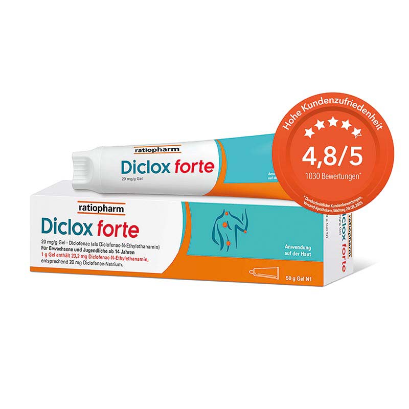 Diclox forte Schmerzgel 2 %, mit Diclofenac 50 g Gel