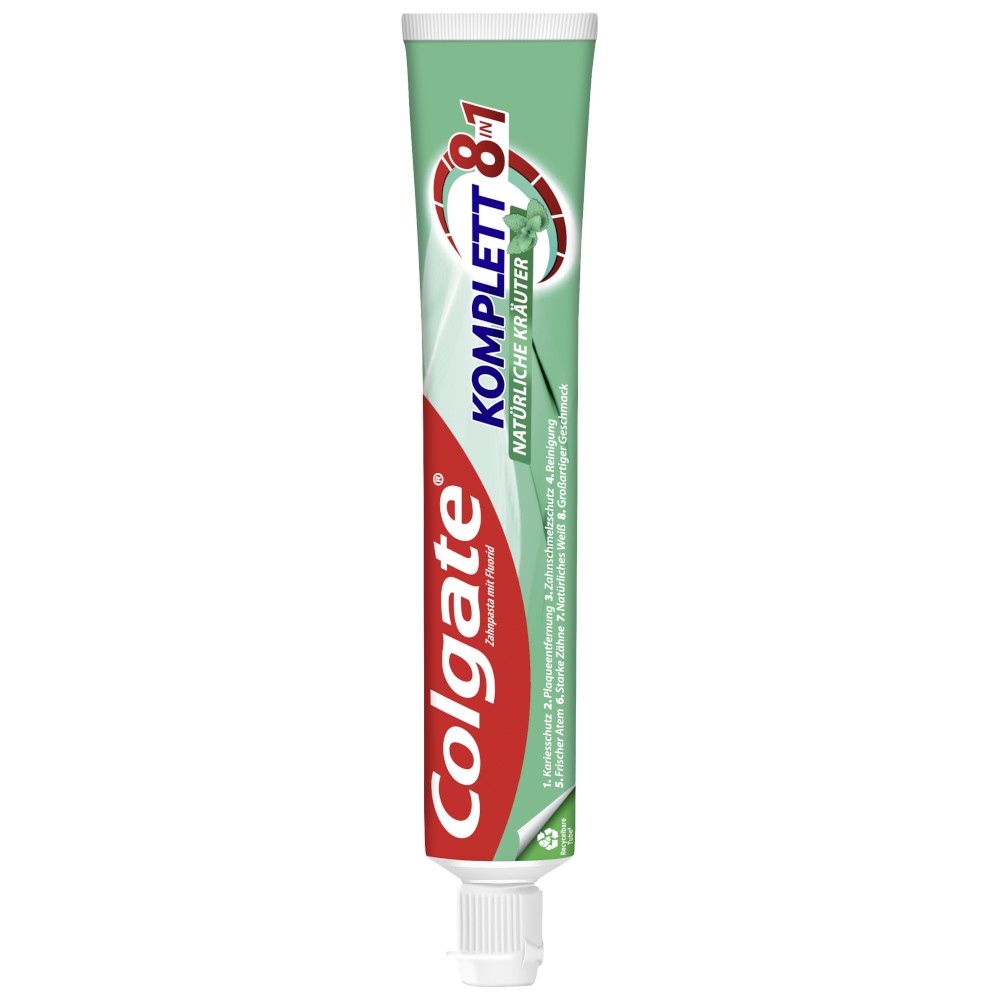 Colgate KOMPLETT 8 NATÜRLICHE KRÄUTER Zahnpasta 75 ml Zahnpasta