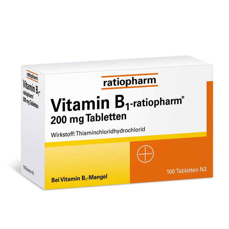 VITAMIN B1 ratiopharm 200 mg  100 St Tabletten