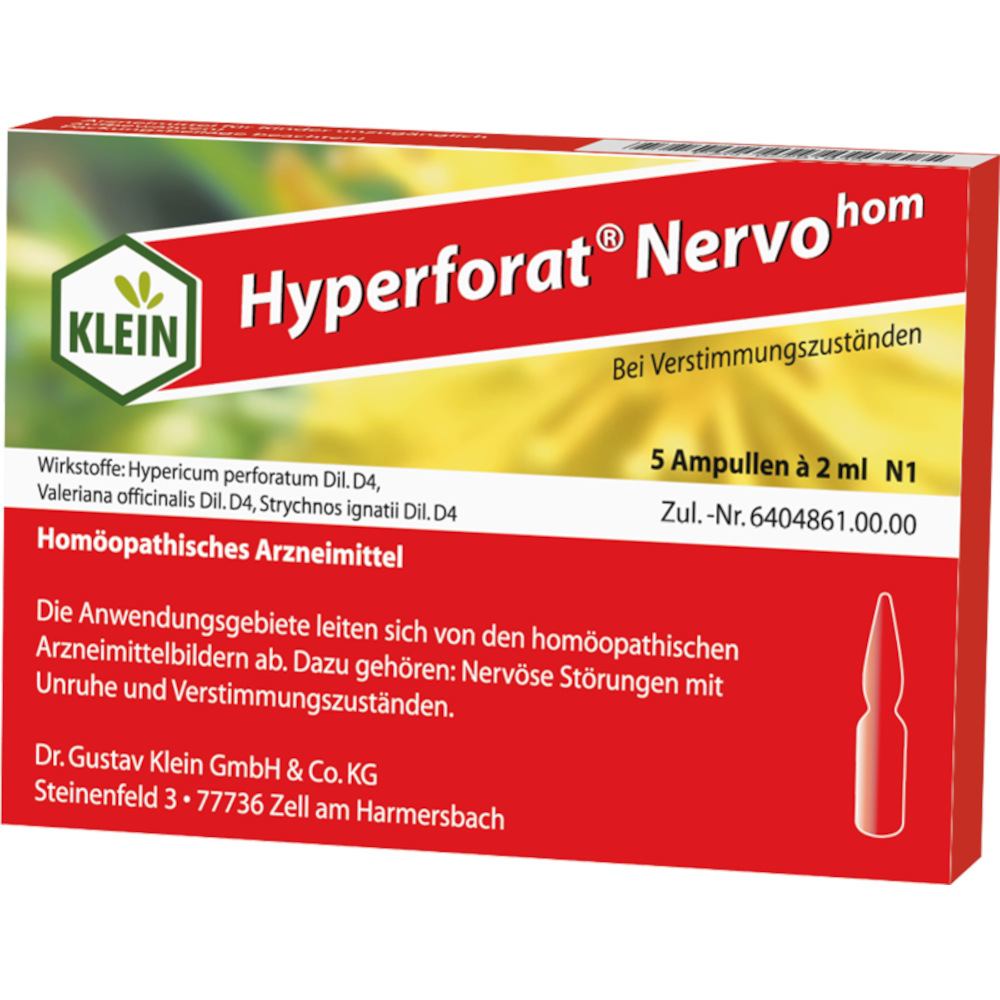 HYPERFORAT Nervohom Injektionslösung 5X2 ml Injektionslösung