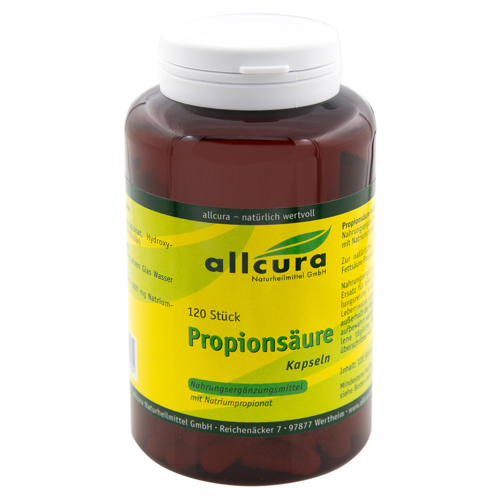 allcura Propionsäure 500 mg Kapseln 120 St Kapseln