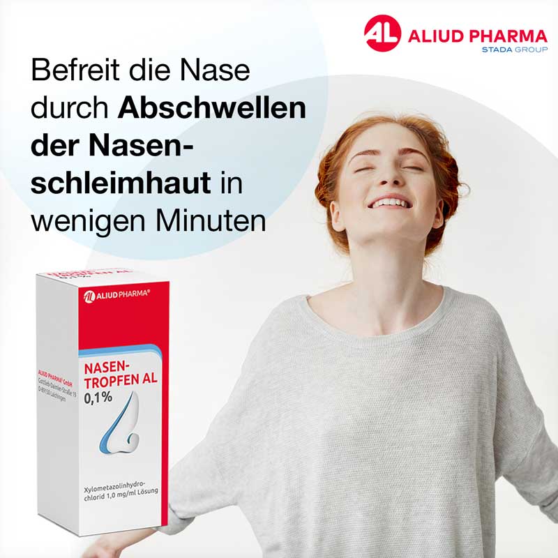 Nasentropfen AL 0,1 % bei Schnupfen
