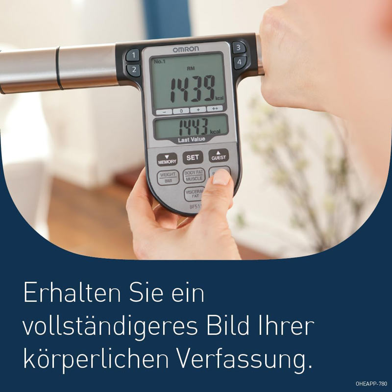 OMRON HBF-511B Körperfettwaage blau 1 St