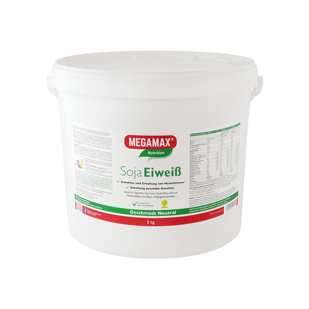 MEGAMAX Nutrition Soja Eiweiß 5 kg Pulver