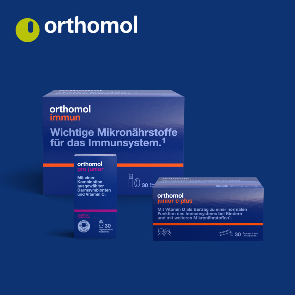 orthomol junior Omega plus - mit Eisen, Omega-3-Fettsäuren und Vitamin B12 - 90 Toffees