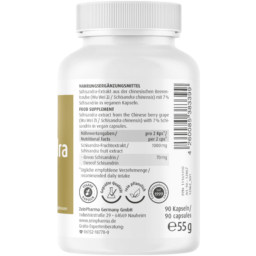Zein Pharma Schisandra 500mg 90 St Kapseln