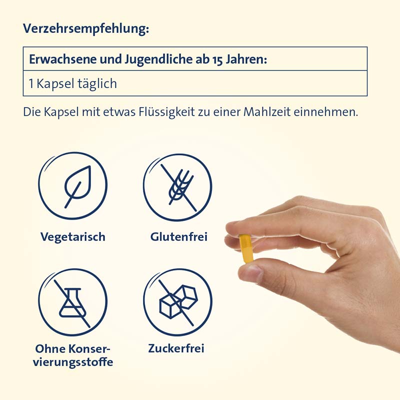 Vitamin D3 K2 HEVERT 1000 I.E. 120 St Kapseln