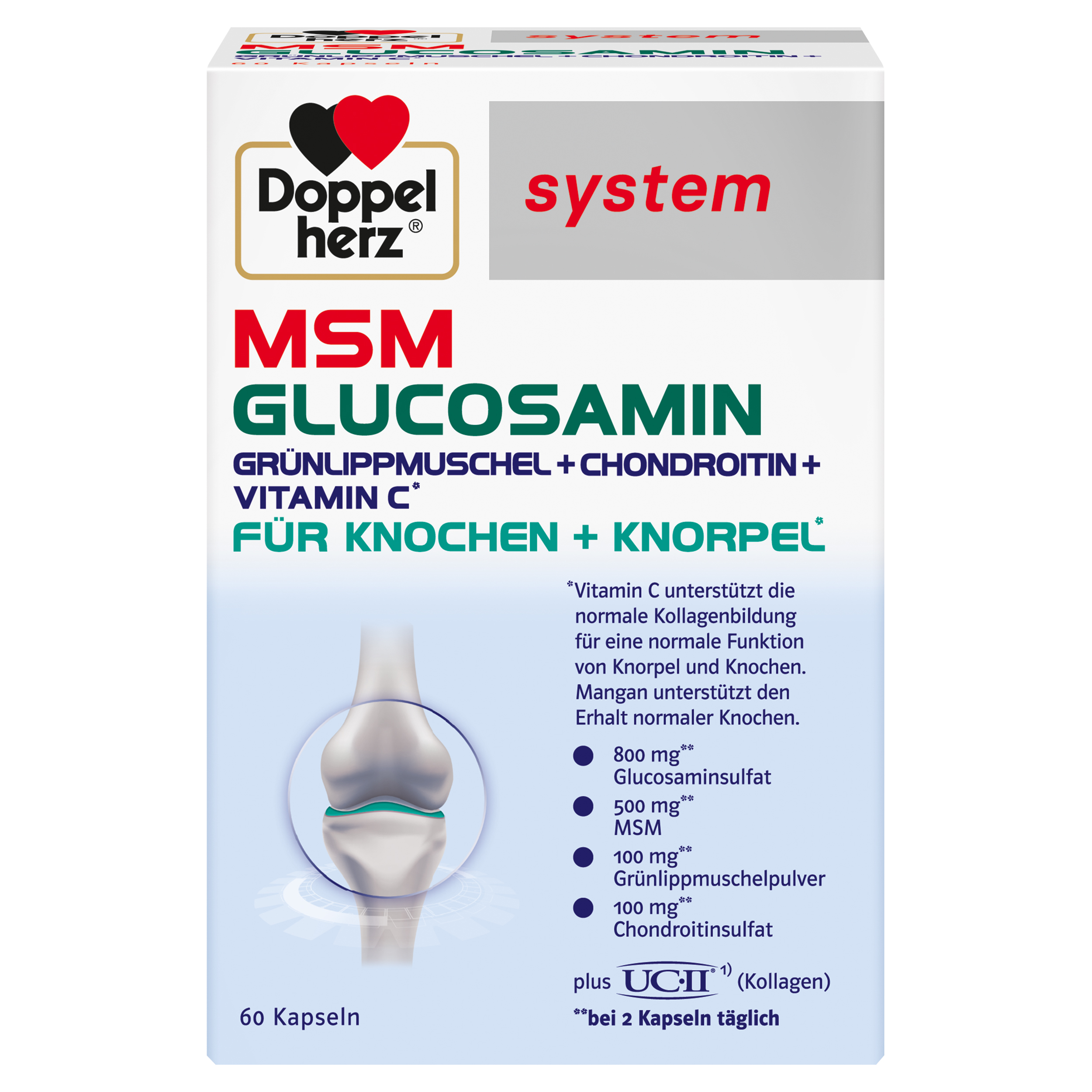 Doppelherz system MSM GLUCOSAMIN  60 St Kapseln