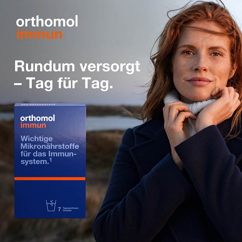 orthomol immun - Mikronährstoffe mit Vitamin C, Vitamin D und Zink - Granulat