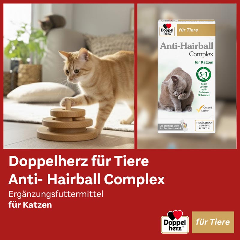 Doppelherz für Tiere Anti-Hairball Complex 25X10 g Paste