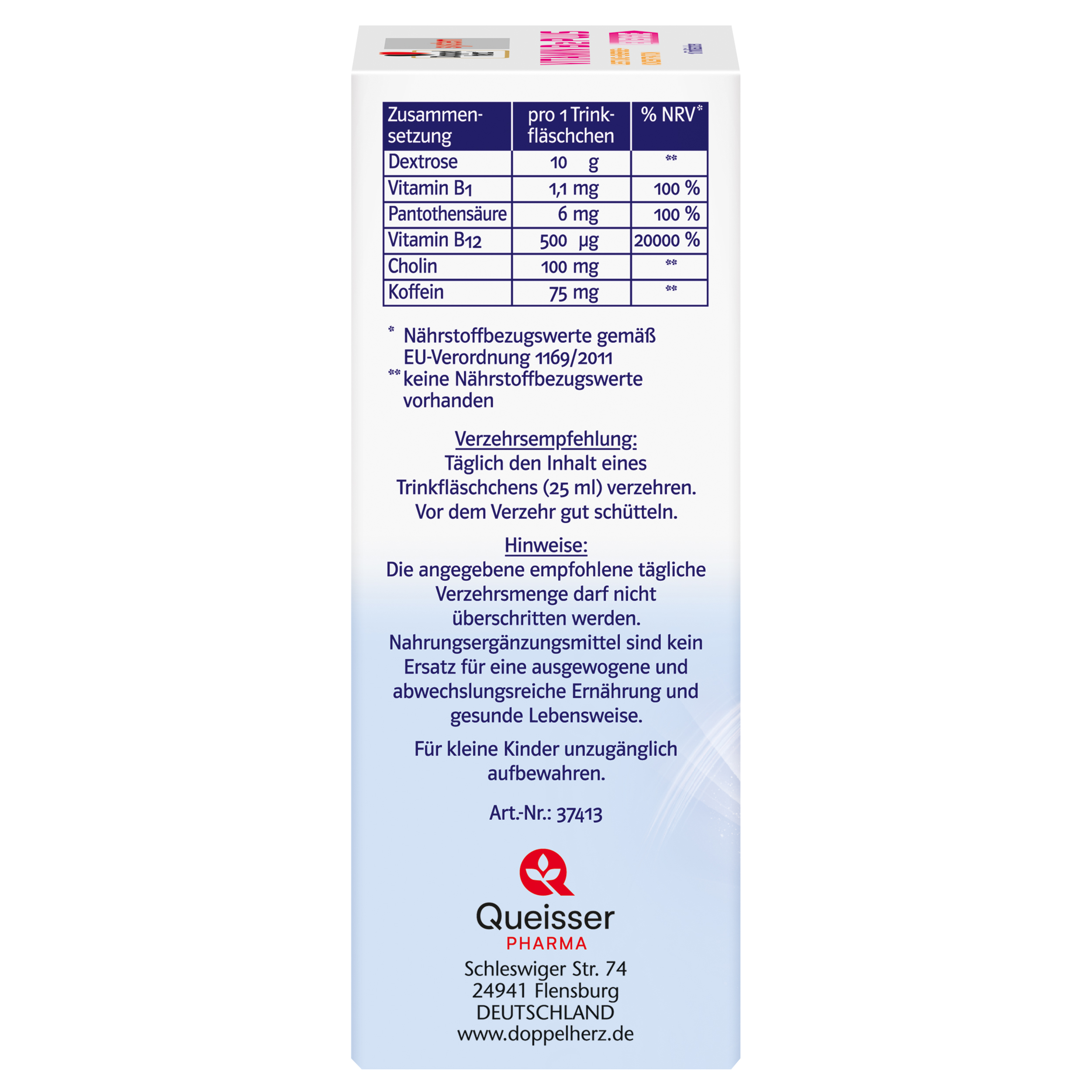 Doppelherz system VITAMIN B12 PLUS ENERGIE 10X25 ml Trinkampullen