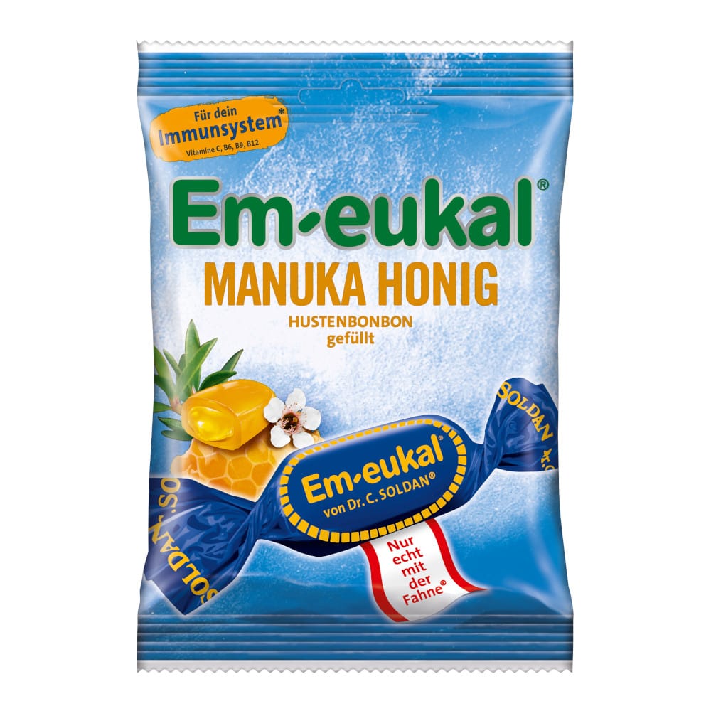 Em-eukal Manuka Honig HUSTENBONBON gefüllt 75 g Bonbons