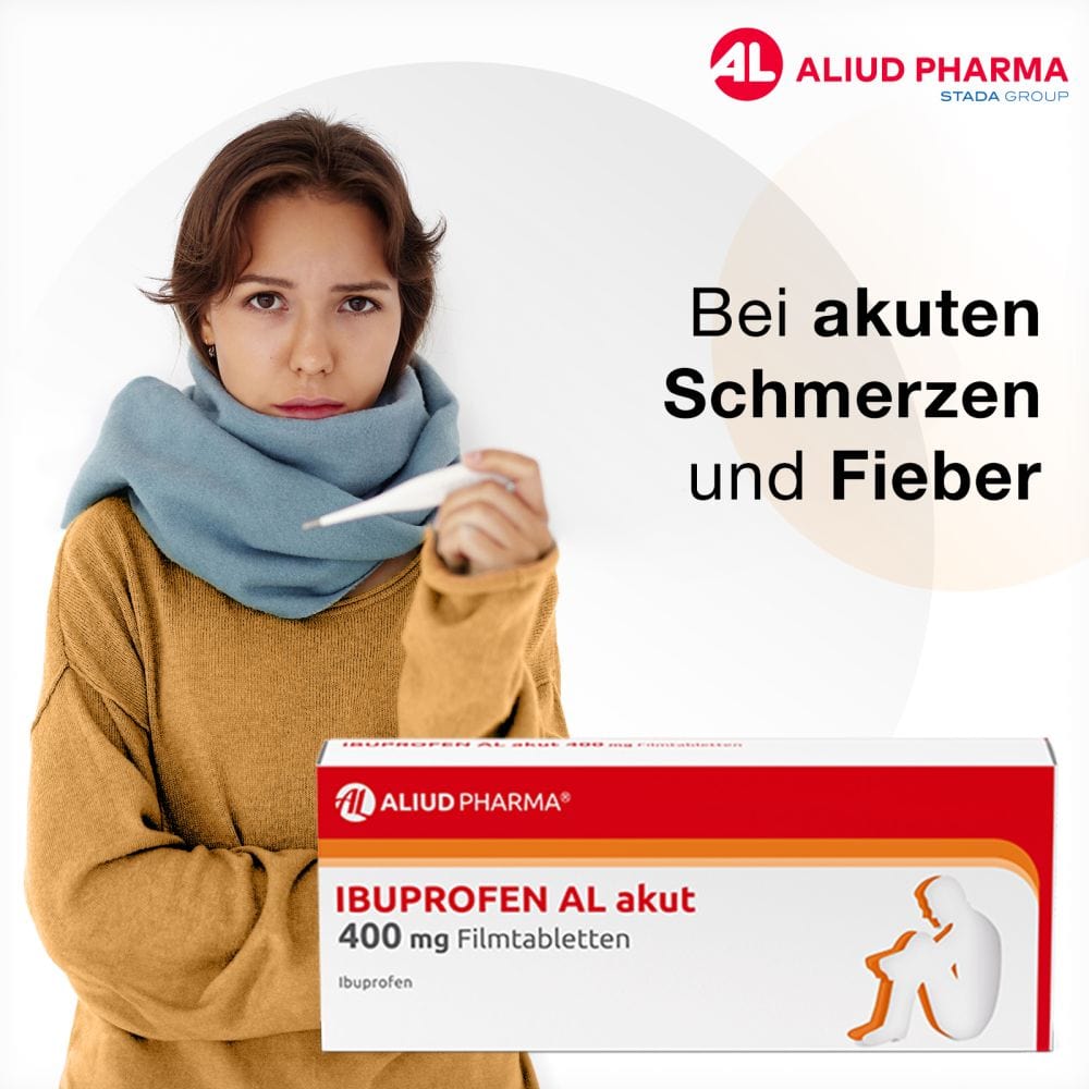 Ibuprofen AL akut 400 mg Filmtabletten bei akuten Schmerzen