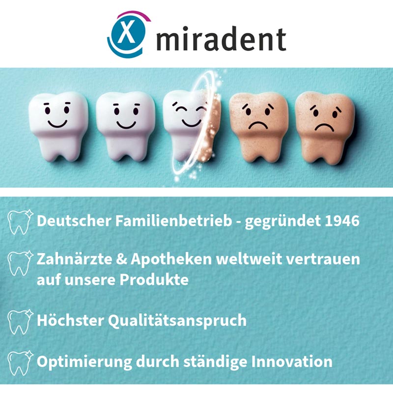 miradent Xylitol Chewing Gum Apfel 30 g Kaugummi