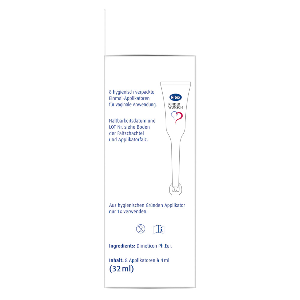 RITEX Kinderwunsch Gleitmittel  8X4 ml Gel