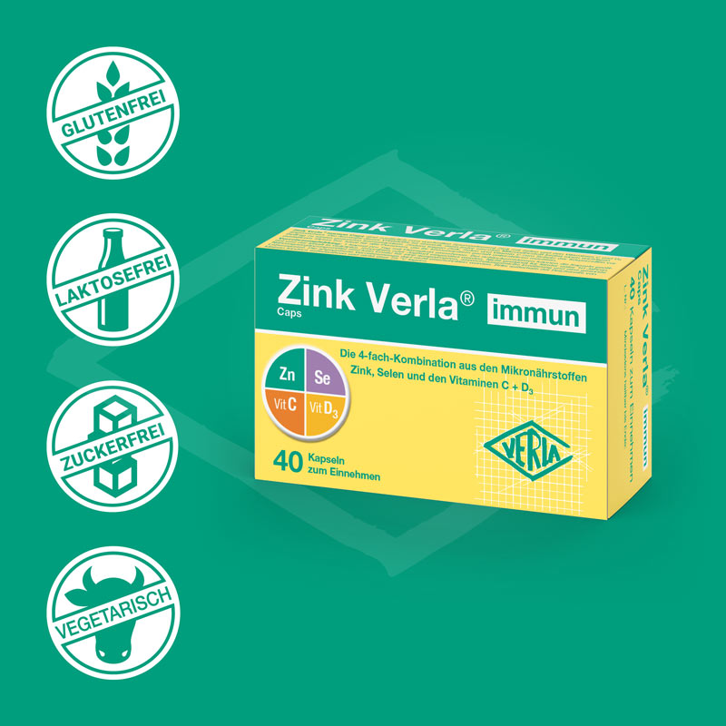 Zink Verla immun 40 St Kapseln