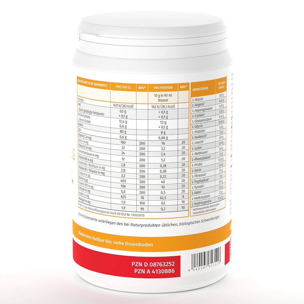 MEGAMAX Trinkgelatine Pulver 400 g Pulver