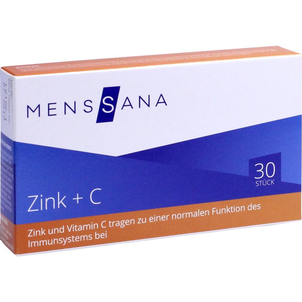 ZINK+C MensSana Lutschtabletten 30 St Lutschtabletten