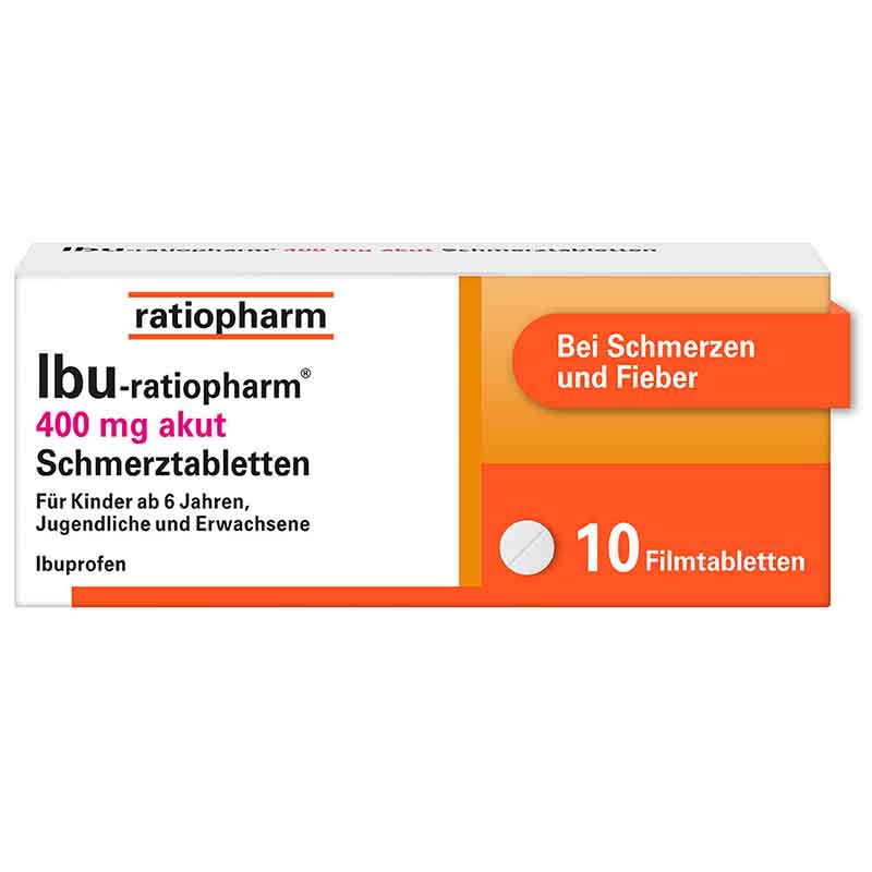 Ibu-ratiopharm 400 mg akut  10 St Filmtabletten