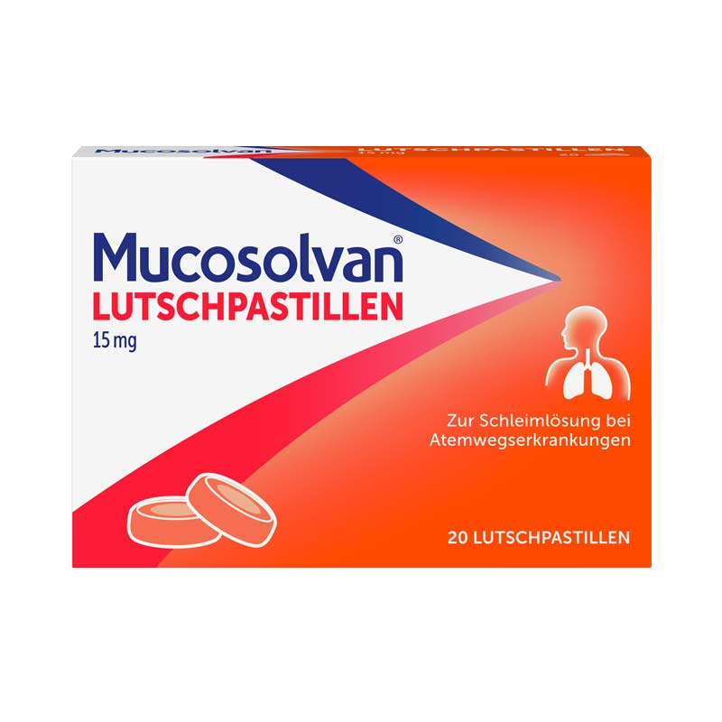 MUCOSOLVAN Lutschpastillen - Schleimlöser bei Husten 20 St Lutschpastillen
