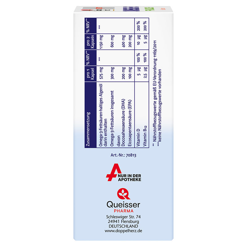 Doppelherz system OMEGA-3 PFLANZLICH 60 St Kapseln