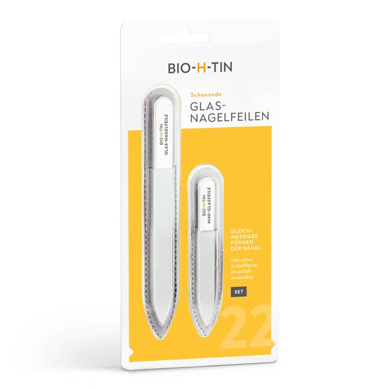 BIO-H-TIN Schonende GLAS-NAGELFEILEN SET 1 St