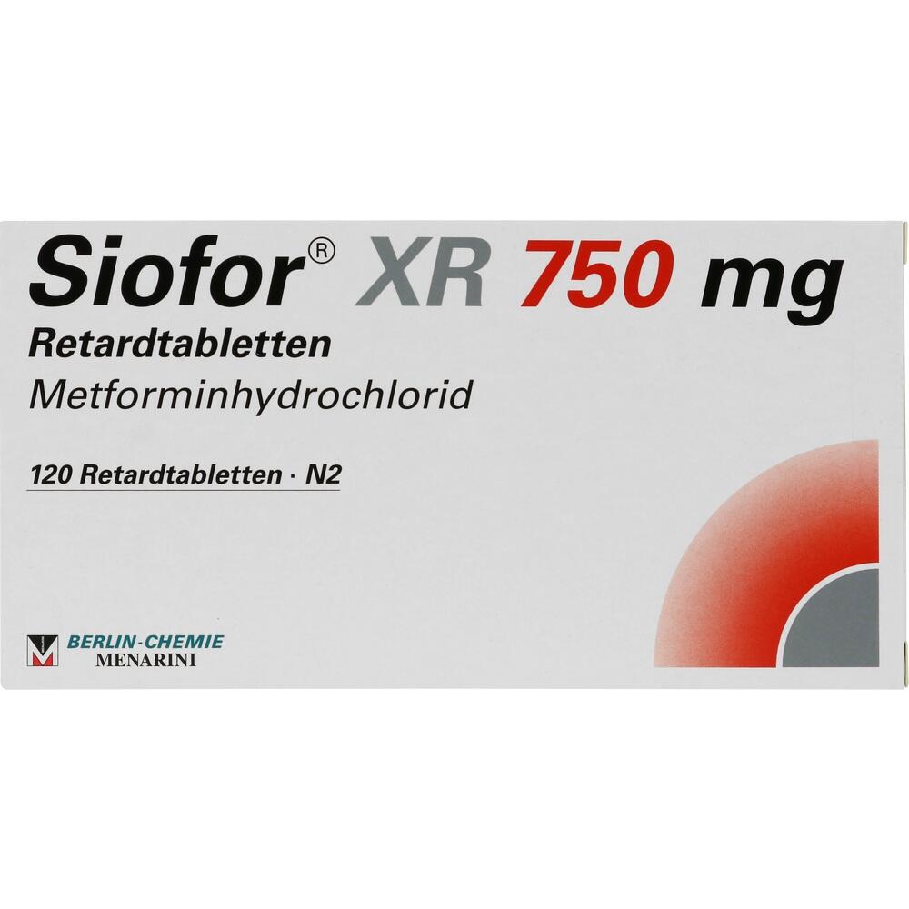 Siofor XR 750 mg Retardtabletten 120 St Retard-Tabletten