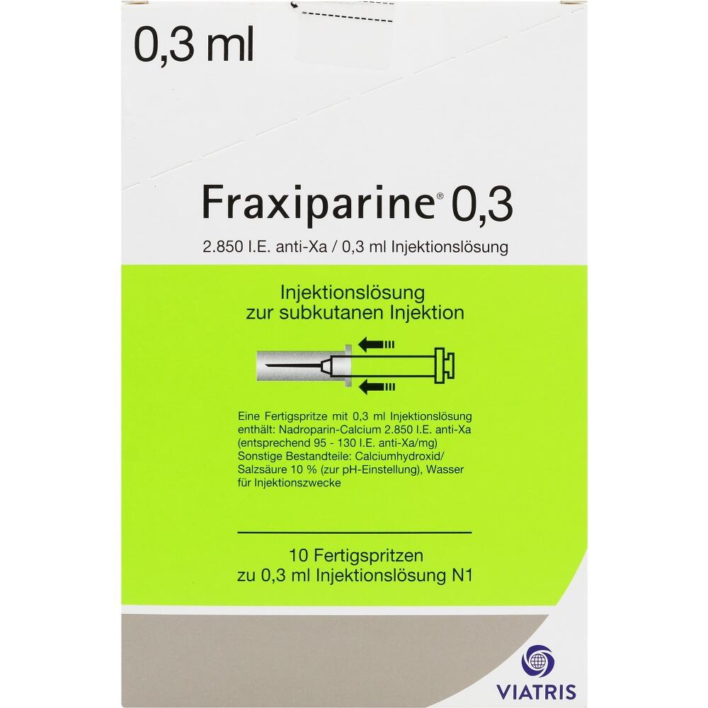 FRAXIPARINE 0,3 ml Injektionslösung i.e.Fertigspr. 10X0.3 ml Injektionslösung