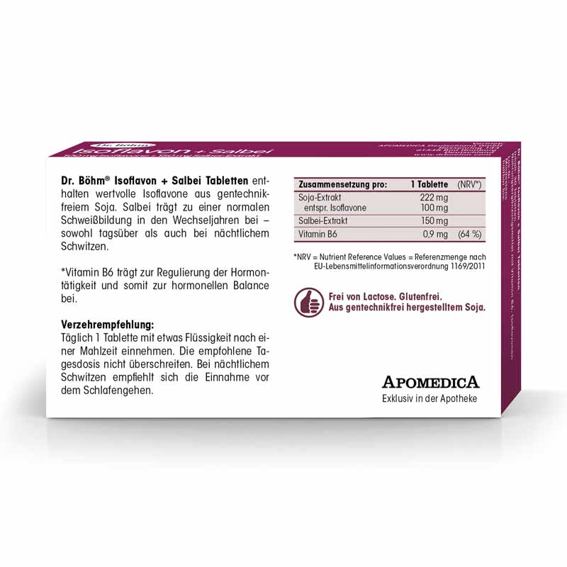 Dr. Böhm Isoflavon + Salbei 30 St Tabletten