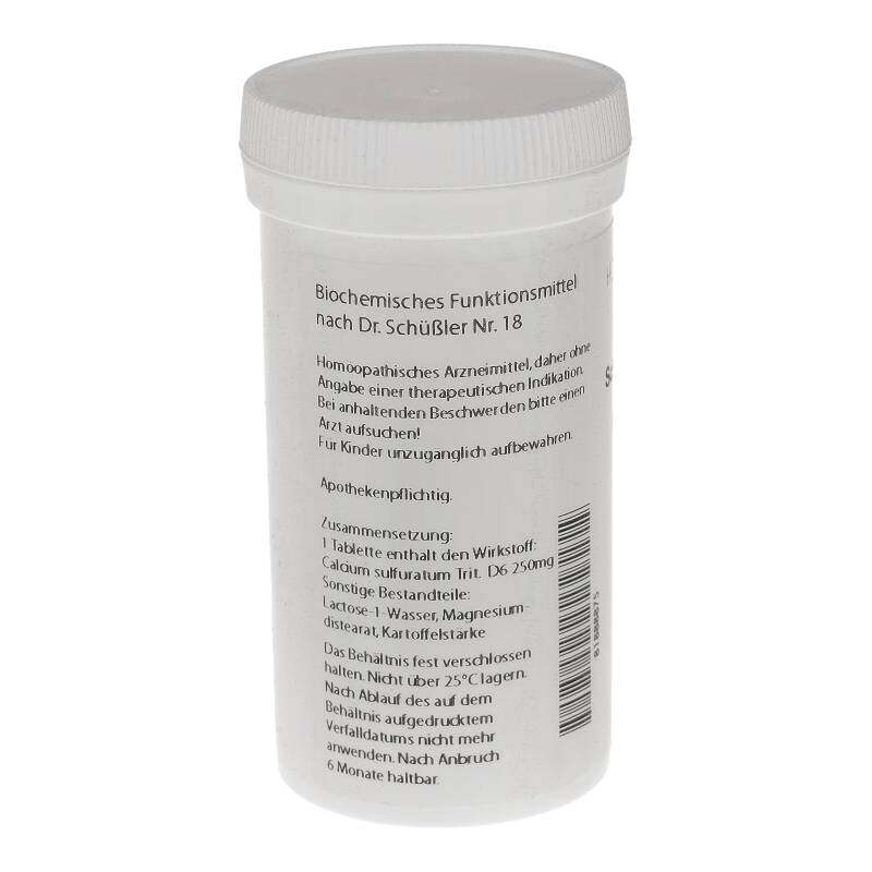 HOMOEOPATHIEFUCHS Schüssler-Salz Nummer 18 Calcium sulfuratum D6 Biochemie 400 St Tabletten