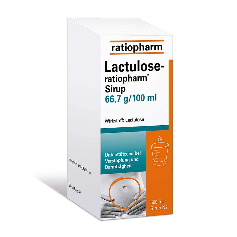 Lactulose ratiopharm bei Verstopfung 500 ml Sirup