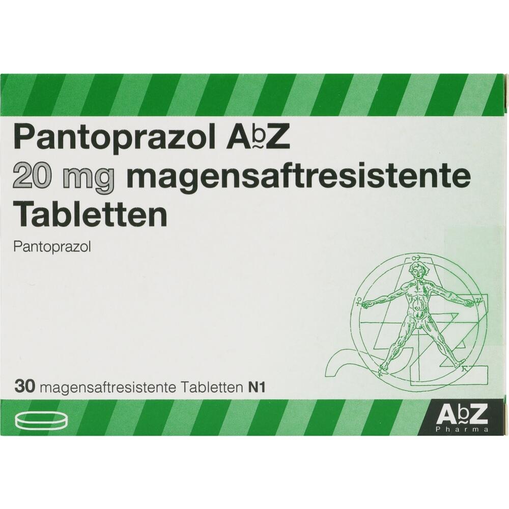 Pantoprazol AbZ 20mg 30 St Tabletten magensaftresistent