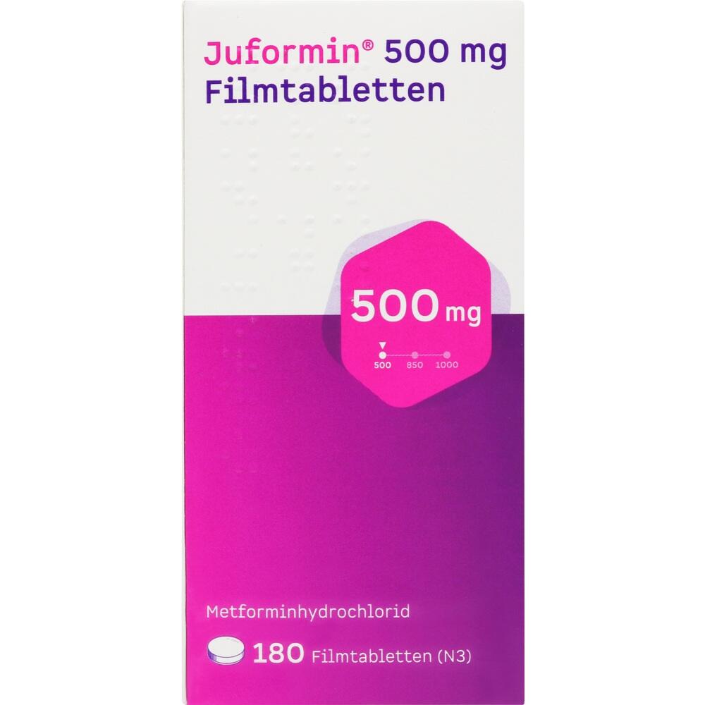Juformin 500mg 180 St Filmtabletten