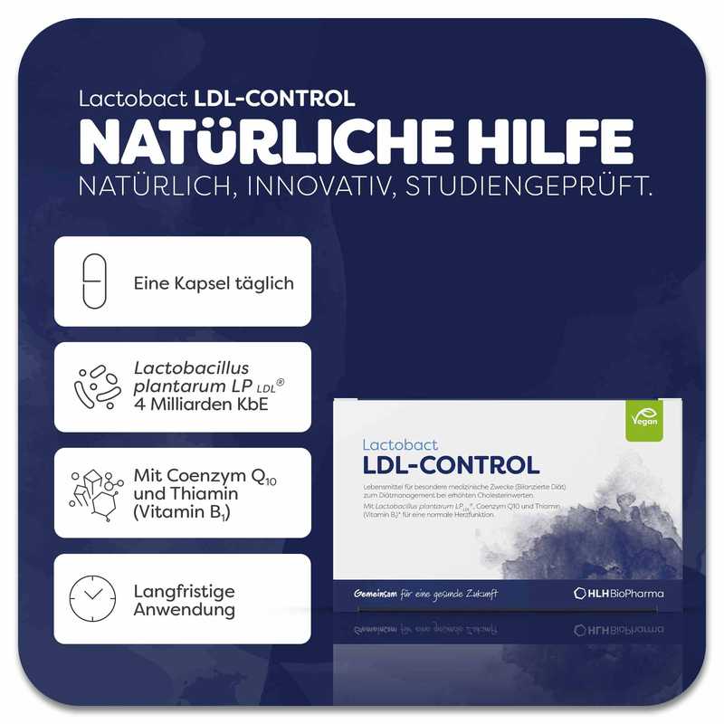 LACTOBACT LDL-Control magensaftresistente Kapseln 90 St Kapseln magensaftresistent