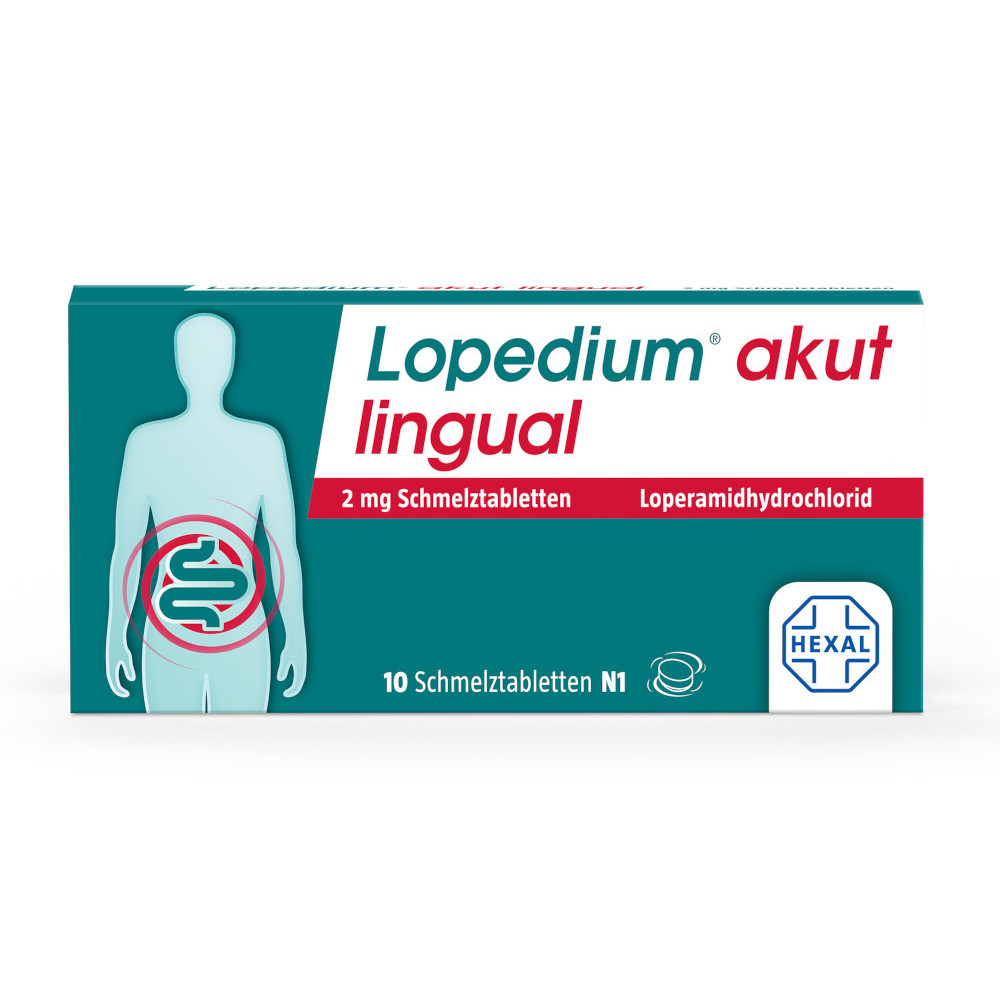 Lopedium akut lingual 10 St Schmelztabletten