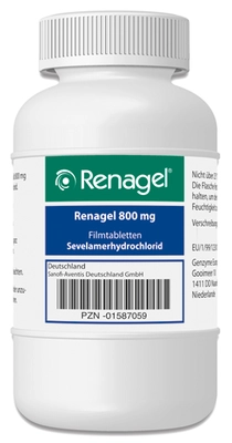 RENAGEL 800 mg Filmtabletten 180 St Filmtabletten