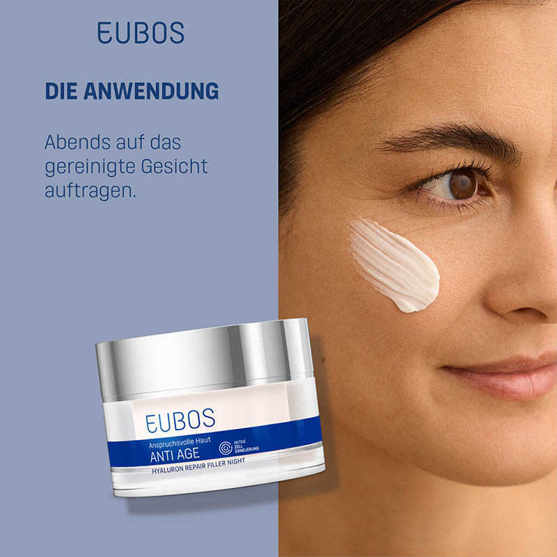 EUBOS ANTI AGE HYALURON REPAIR FILLER NIGHT Anspruchsvolle Haut 50 ml Creme