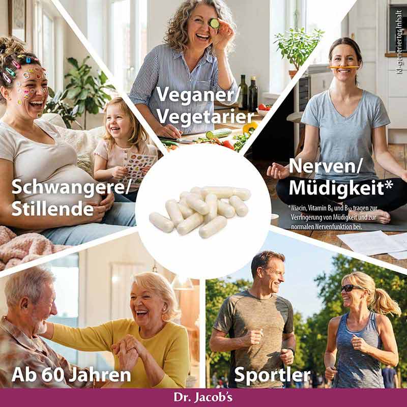 Dr. Jacobs Vitamin B KOMPLEX 120 St Kapseln