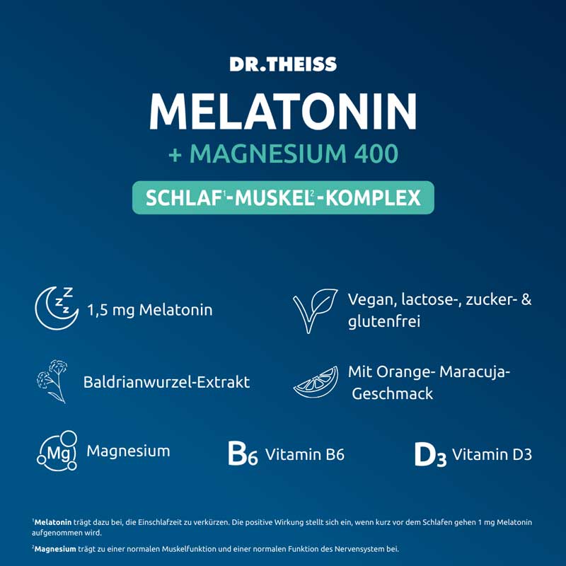 DR. THEISS MELATONIN + MAGNESIUM 400 15X5 g Pulver