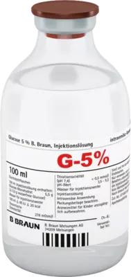 GLUCOSE 5% B.Braun Injektionslösung 20X50 ml Injektionslösung