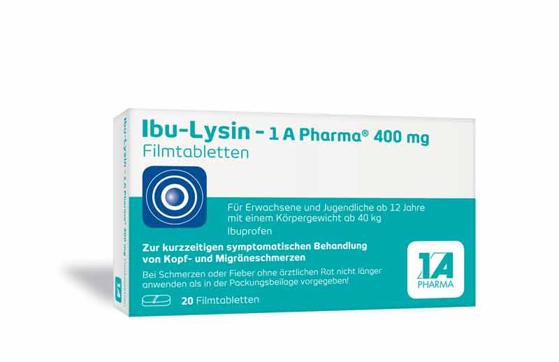 Ibu-Lysin-1 A Pharma 400mg 20 St Filmtabletten
