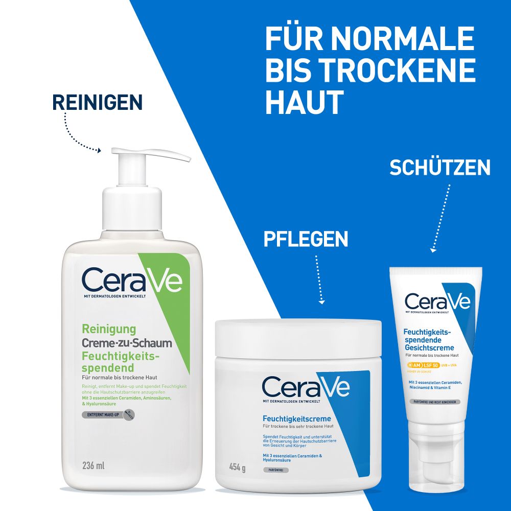 CeraVe Reinigung Creme zu Schaum Feuchtigkeitsspendend 236 ml Gel