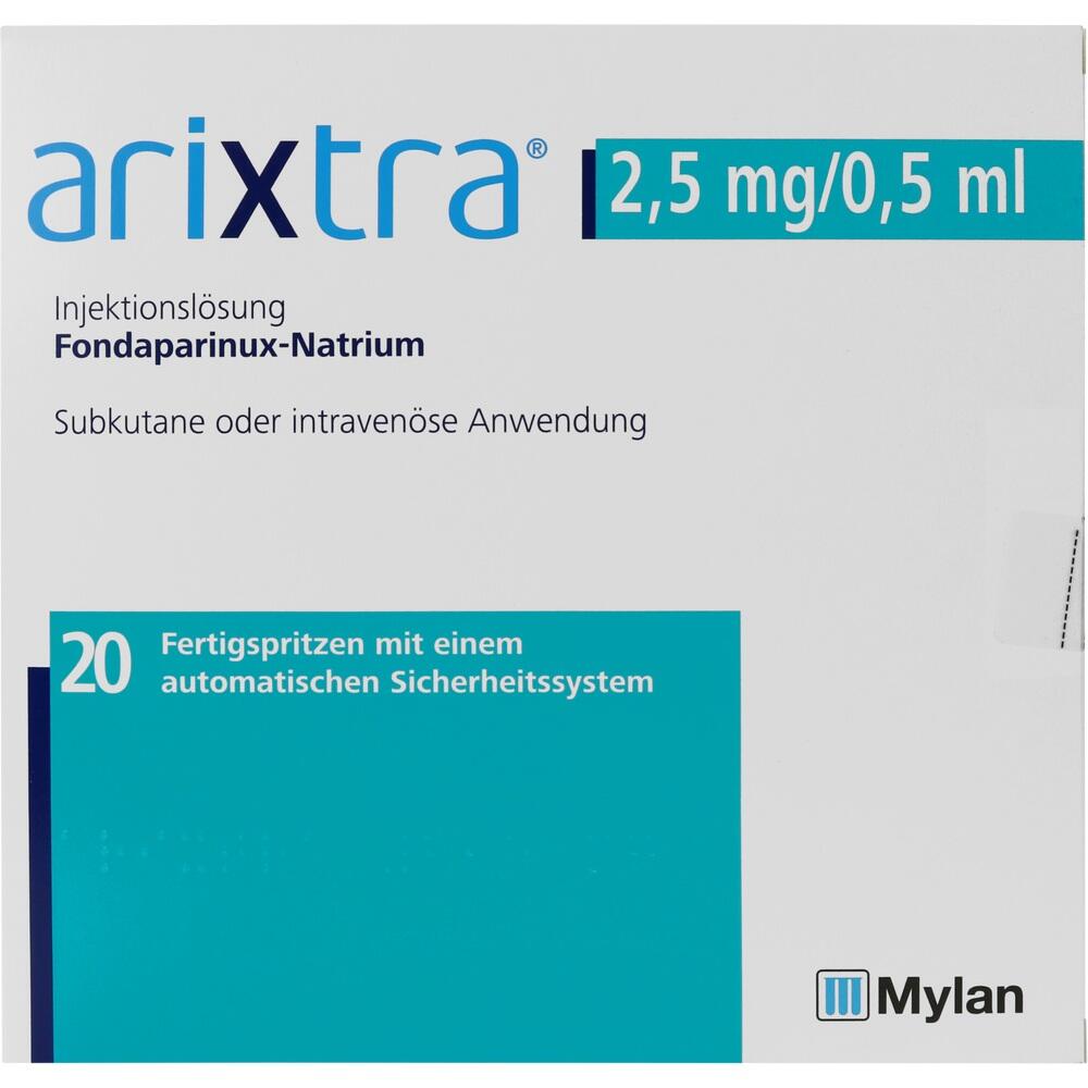 ARIXTRA 2,5 mg/0,5 ml Inj.-Lsg.i.e.Fertigspritze 20X0.5 ml Injektionslösung