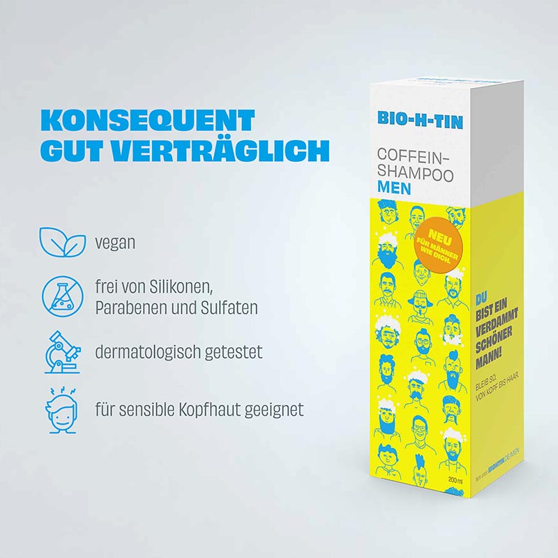 BIO-H-TIN COFFEIN-SHAMPOO MEN 200 ml Shampoo