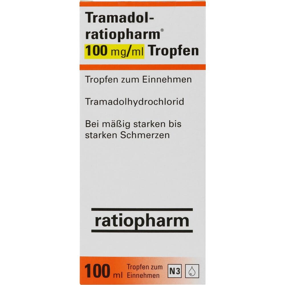 Tramadol-ratiopharm 100mg/ml Tropfen 100 ml Pumplösung