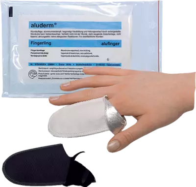 ALUDERM alufinger einzeln 1 St Verband