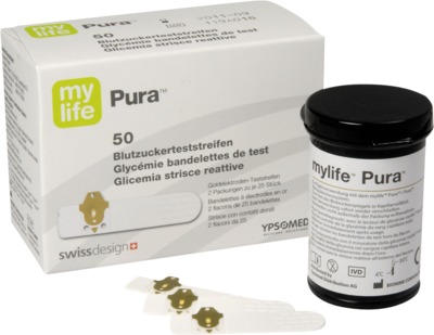 MYLIFE Pura Blutzucker Teststreifen 50 St Teststreifen