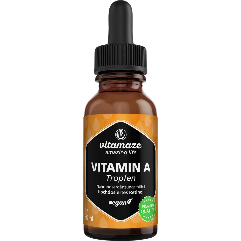 VITAMIN A 500UG Vegan 50 ml Tropfen