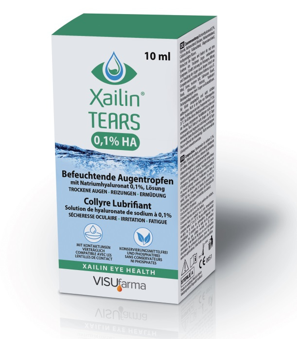 Xailin TEARS 0,1% HA Augentropfen 10 ml Augentropfen
