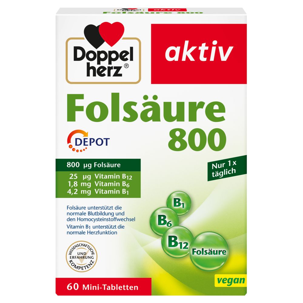 Doppelherz aktiv Folsäure 800 DEPOT  60 St Tabletten